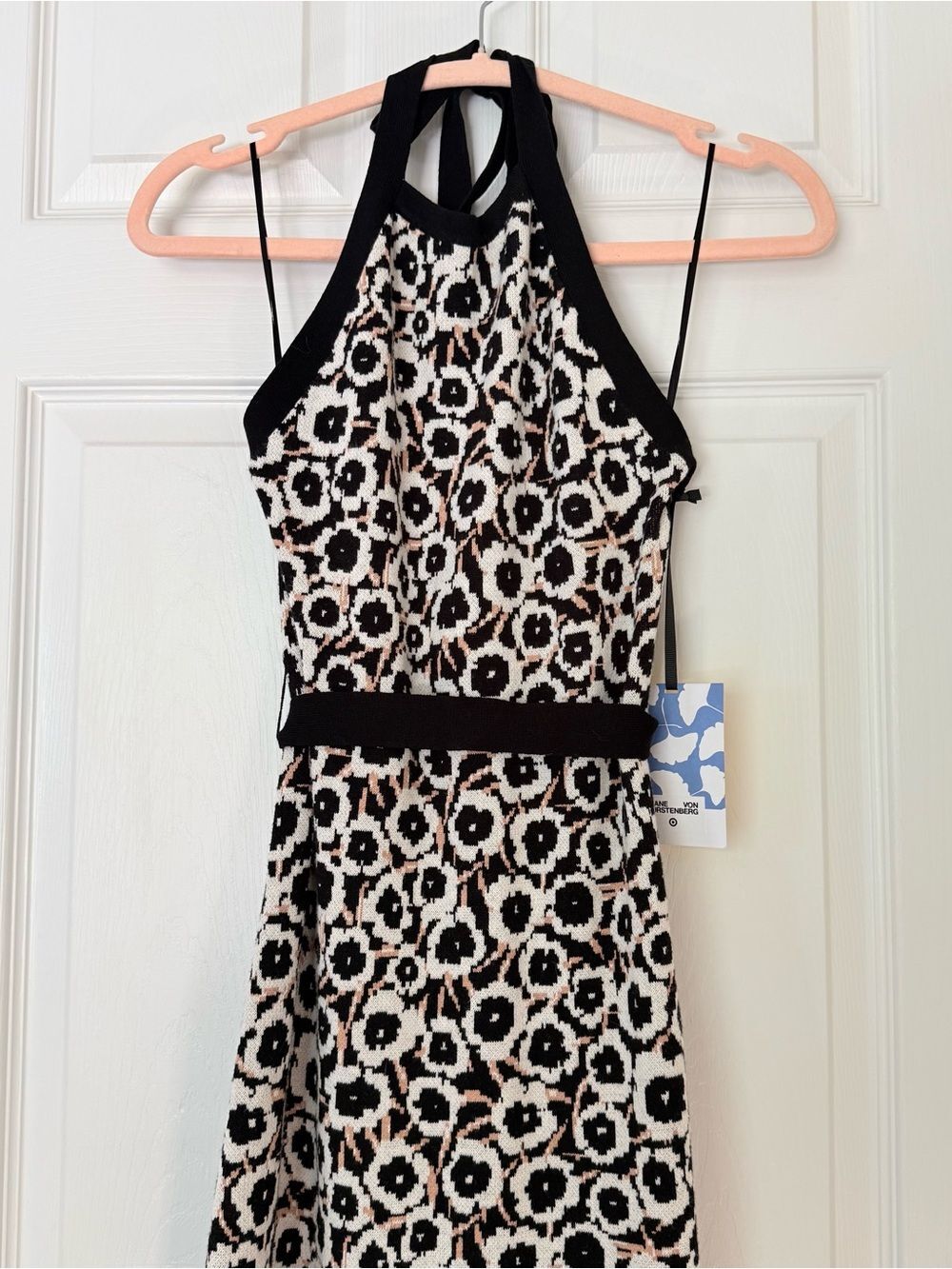 NWT Diane Von Furstenberg Floral Halter Maxi Dress Size